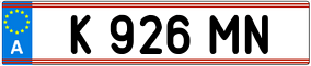 Trailer License Plate